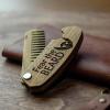 enjoythewoodestonia wooden folding beard comb | Fear The Beard