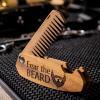 enjoythewoodestonia wooden folding beard comb | Fear The Beard