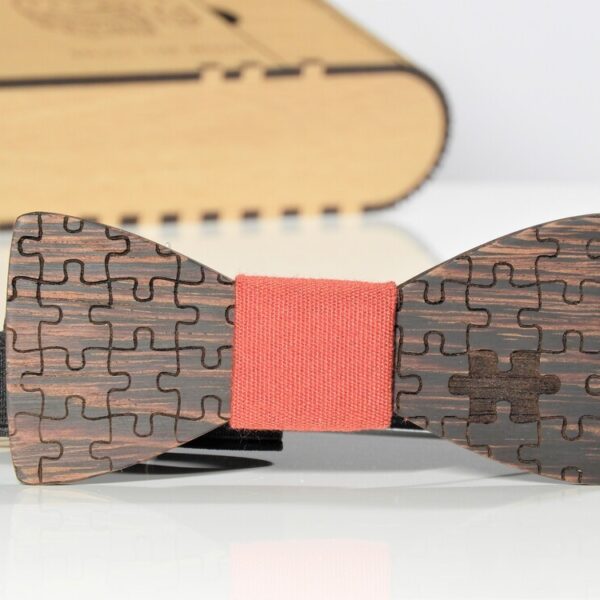 enjoythewoodestonia wooden bow tie puzzle
