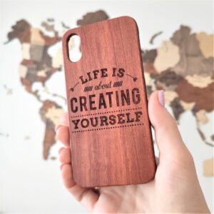 enjoythewoodestonia деревянный чехол для iPhone life is