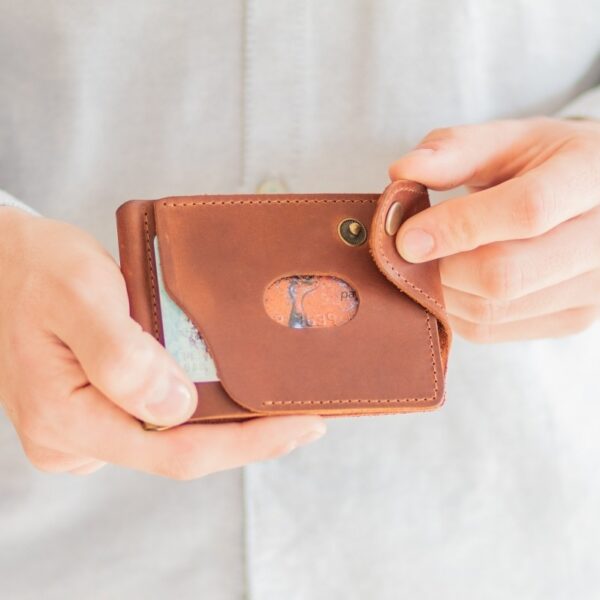 enjoythewoodestonia leather wallet money clip