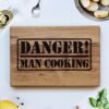 enjoythewoodestonia разделочная доска из дерева Danger!Man cooking