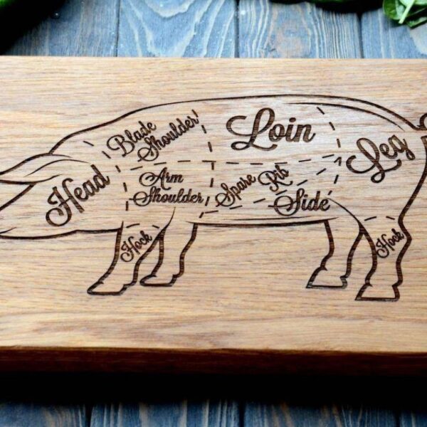 enjoythewoodestonia wooden cutting board pig