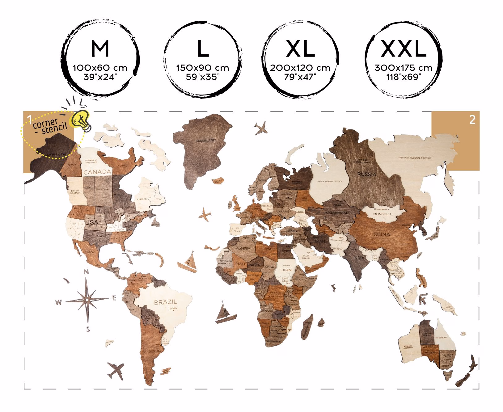 enjoythewoodestonia wooden wall map size