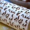 enjoythewoodestonia wooden rolling pin cat