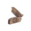 enjoythewoodestonia wooden folding beard comb | Real kings beard