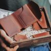 enjoythewoodestonia leather smart wallet with giftbox