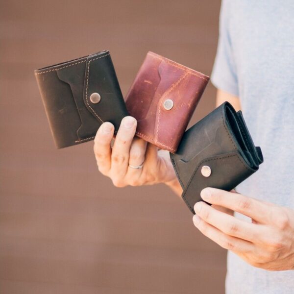 enjoythewoodestonia кожаный кошелёк Bifold wallet с монетницей