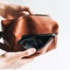 enjoythewoodestonia leather mens travel toiletry bag organizer