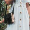 enjoythewoodestonia leather crossbody bag with wooden sides