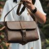 enjoythewoodestonia leather crossbody bag with wooden sides