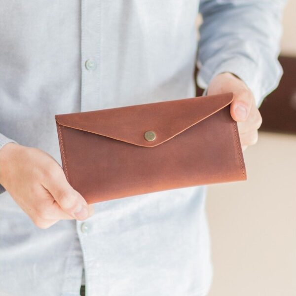 enjoythewoodestonia leather wallet for women with outside coin pocket
