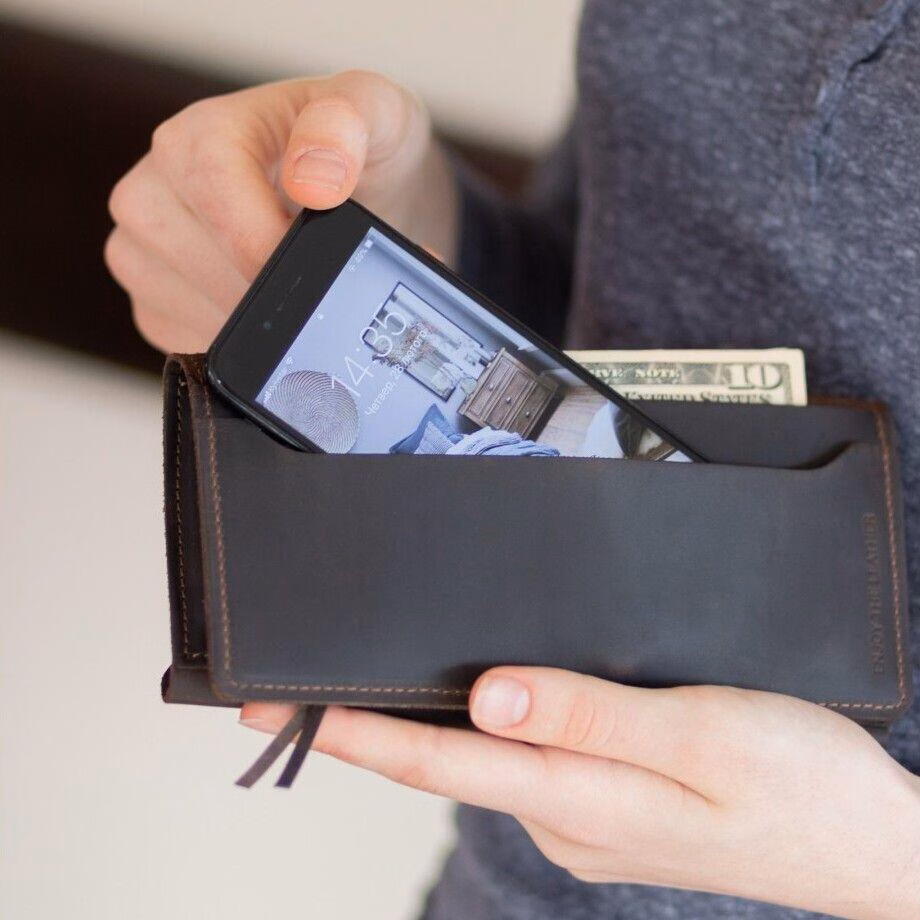 enjoythewoodestonia leather wallet for women with outside coin pocket