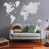 enjoythewoodestonia wooden world wall map 2D white