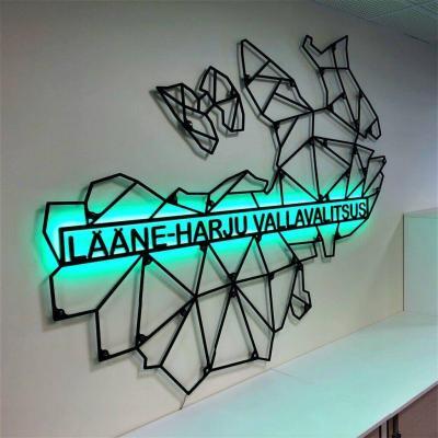 enjoythewoodestonia Lääne-Harju valla LED seinakaart