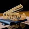 enjoythewoodestonia деревянный складной гребень для бороды fear the beard