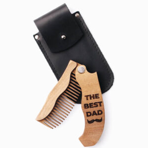 enjoythewoodestonia wooden folding beard comb the best dad special