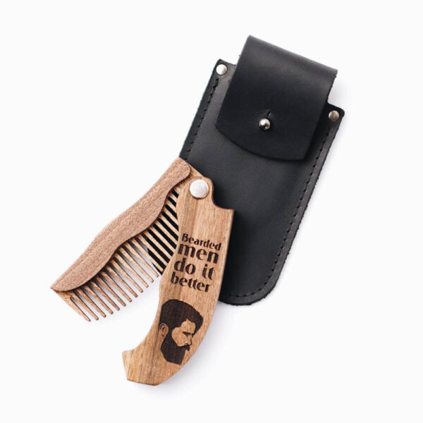 enjoythewoodestonia wooden folding beard comb do it better special