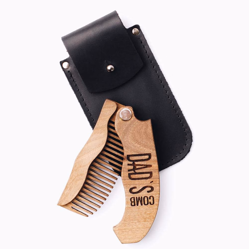 enjoythewoodestonia wooden folding beard comb dads comb special