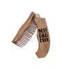 enjoythewoodestonia wooden folding beard comb best dad ever special