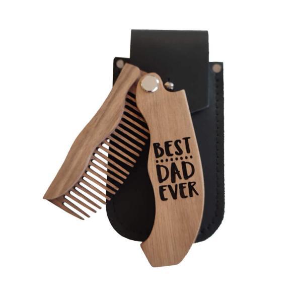 enjoythewoodestonia деревянный складной гребень для бороды best dad ever special