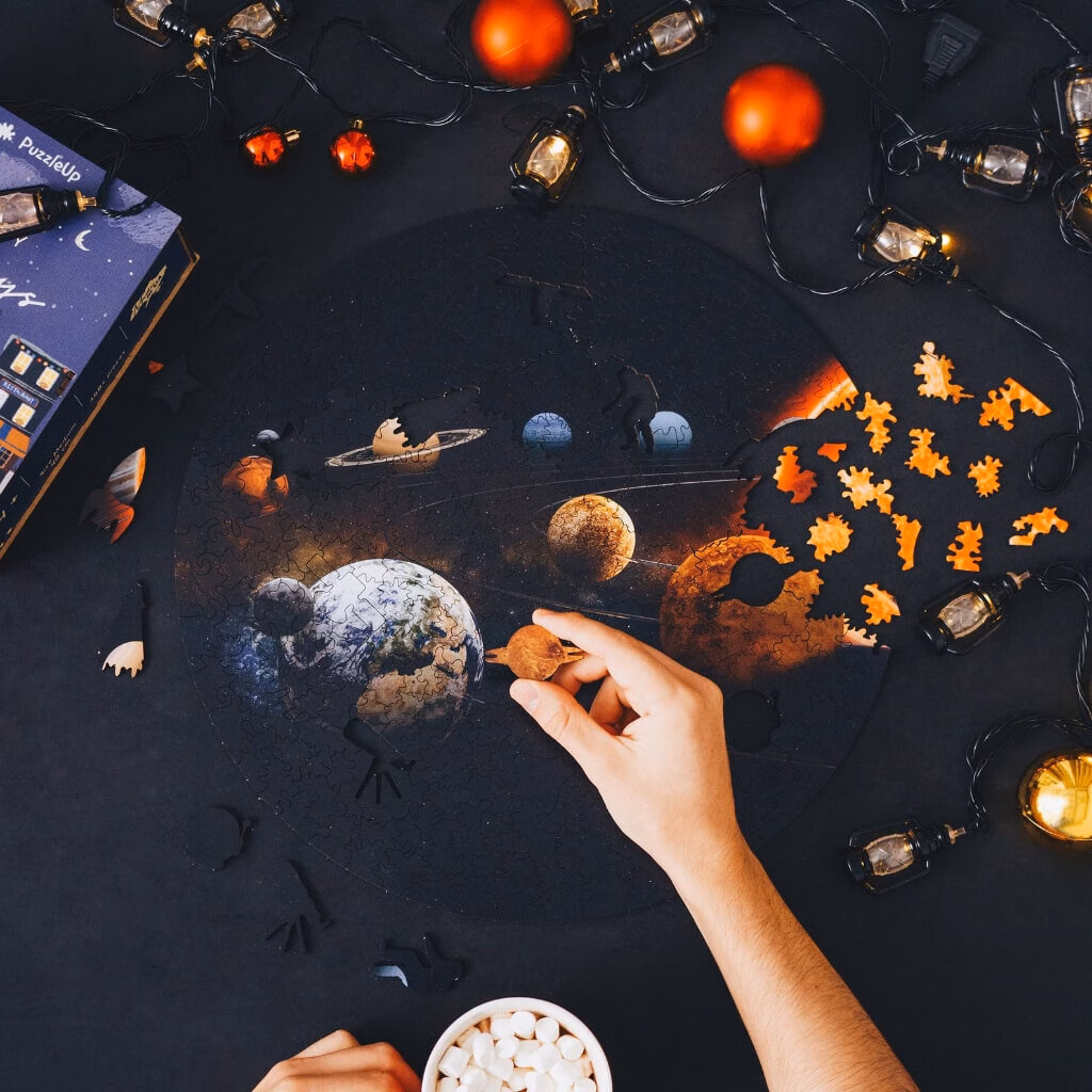 enjoythewoodestonia wooden jigsaw puzzle solar system