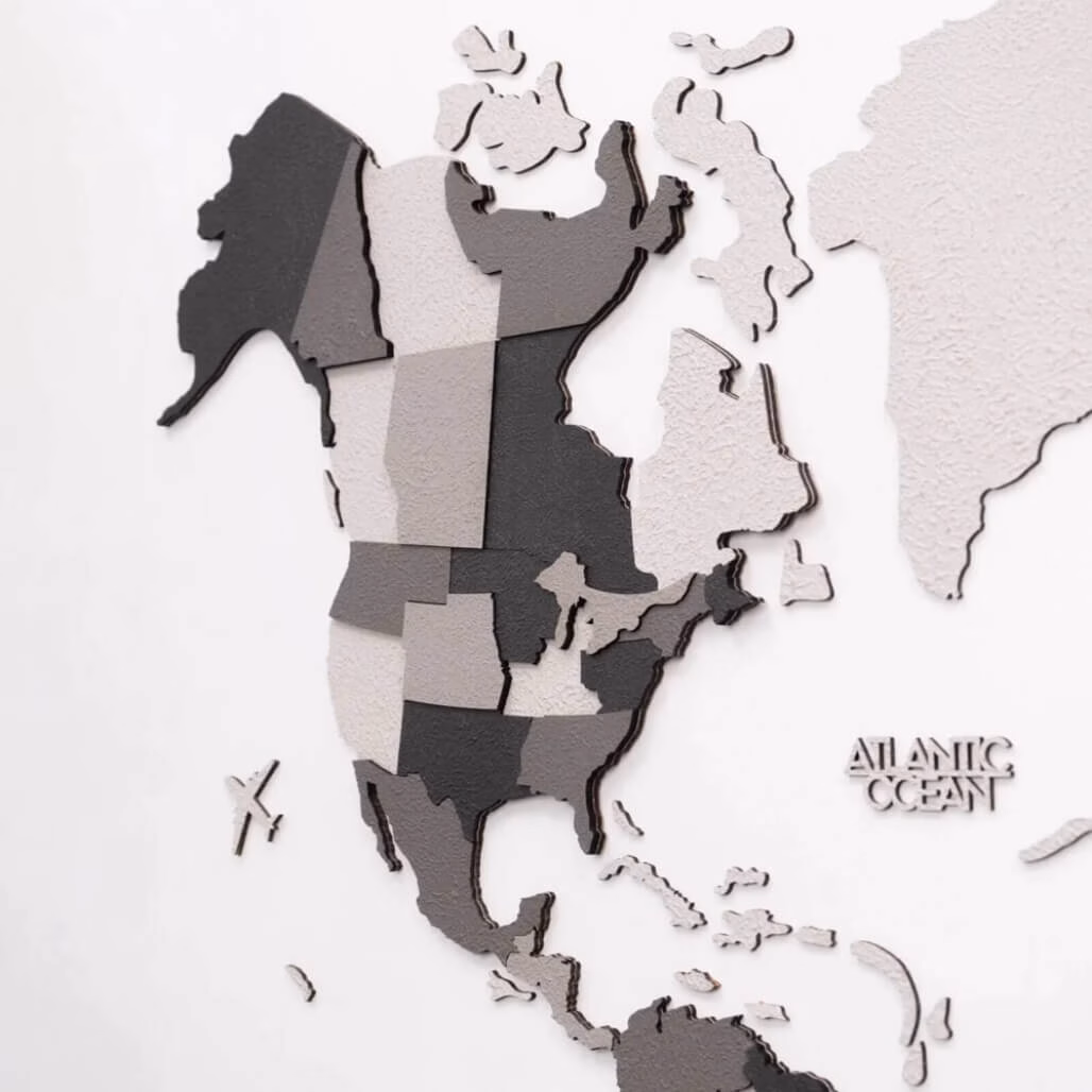 enjoythewoodestonia 3D wooden wall map concrete