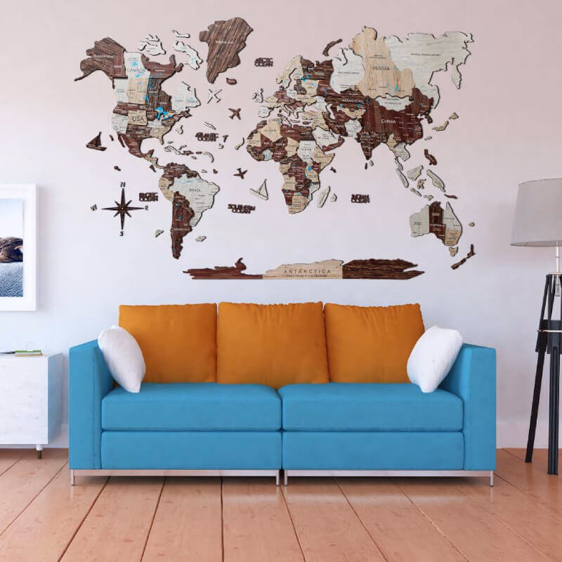 enjoythewoodestonia 3D wooden wall cappuccino