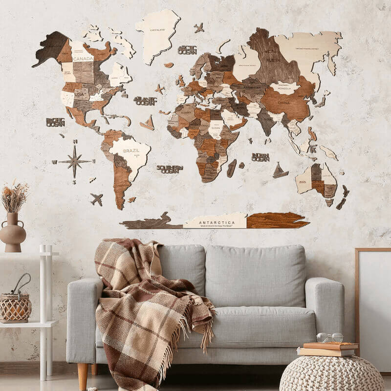 Карта на стену