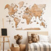 enjoythewoodestonia деревянная карта мира на стену 3D Light