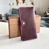 enjoythewoodestonia leather woman wallet with a zipper