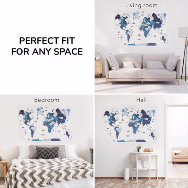 3d wooden world map ocean enjoythewoodestonia