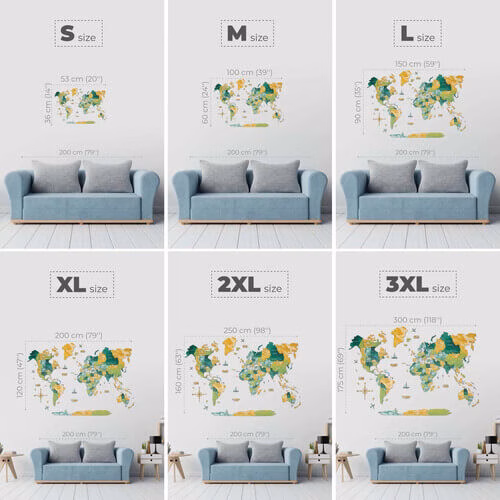 enjoythewoodestonia puidust maailma seinakaart 3D surface