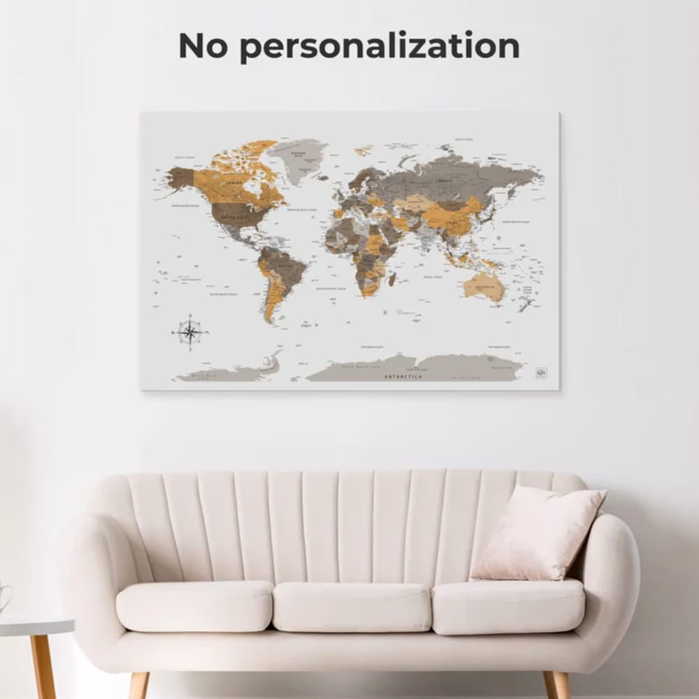 enjoythewoodestonia maailma kaart lõuendil desert