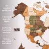 3d wooden world map nature enjoythewoodestonia