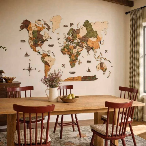 3d wooden world map nature enjoythewoodestonia